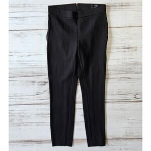 J. Crew Pixie Pant in Stretch Ponte sz Small Black Cropped
